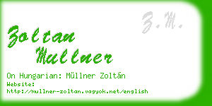 zoltan mullner business card