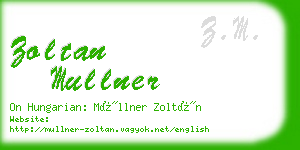 zoltan mullner business card